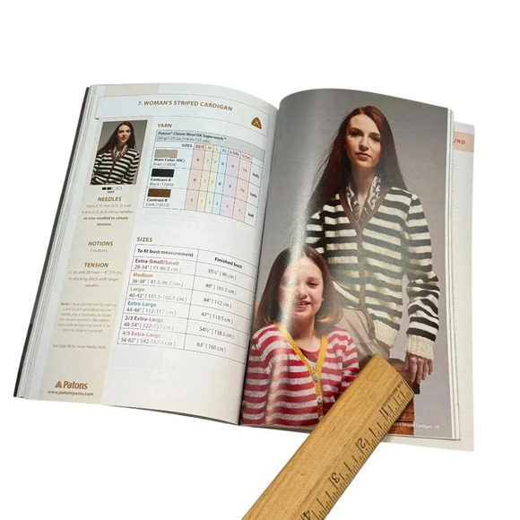 Patons Knitting Pattern Books Lot 6 Socks Sweaters Cable Dresses Other PB Modern - Picture 10 of 11